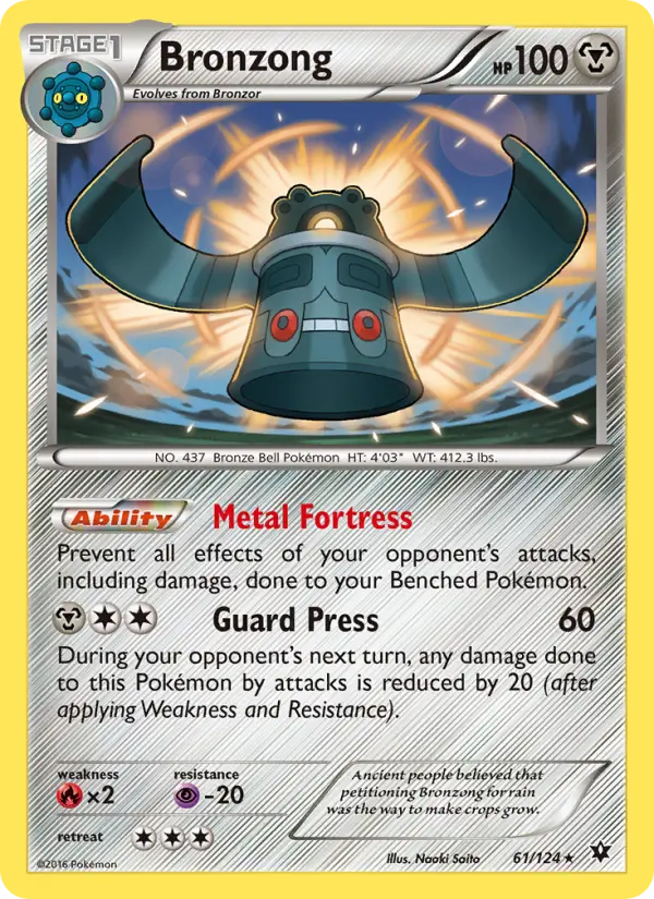 Bronzong — Fates Collide card #61