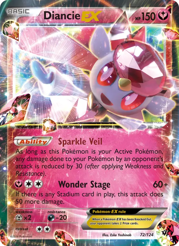 Diancie EX — Fates Collide card #72