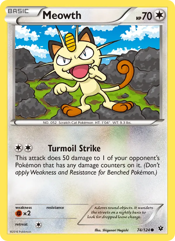 Meowth — Fates Collide card #74