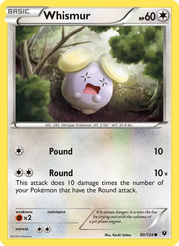 Whismur — Fates Collide card #80