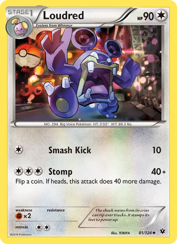 Loudred — Fates Collide card #81