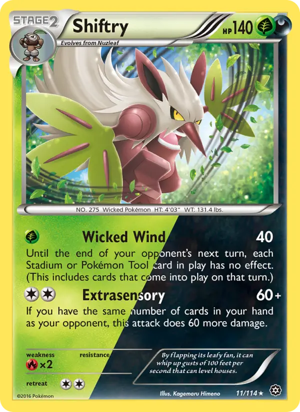 Shiftry — Steam Siege card #11