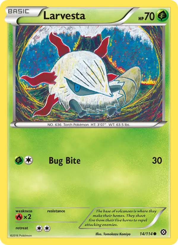 Larvesta — Steam Siege card #14