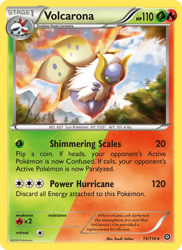 Volcarona — Steam Siege card #15