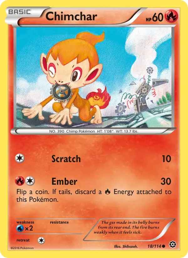 Chimchar — Steam Siege card #18