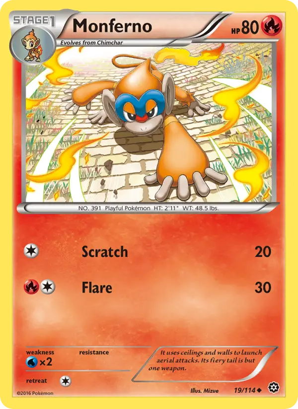 Monferno — Steam Siege card #19