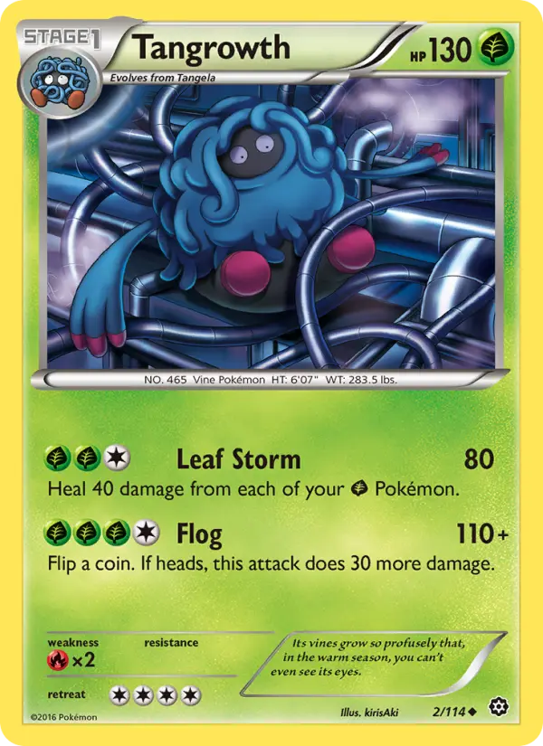 Tangrowth — Steam Siege card #2
