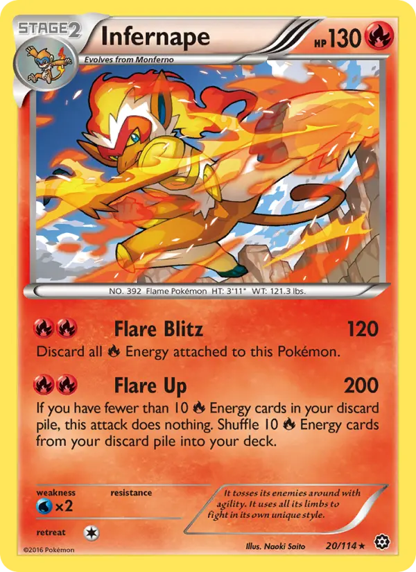 Infernape — Steam Siege card #20