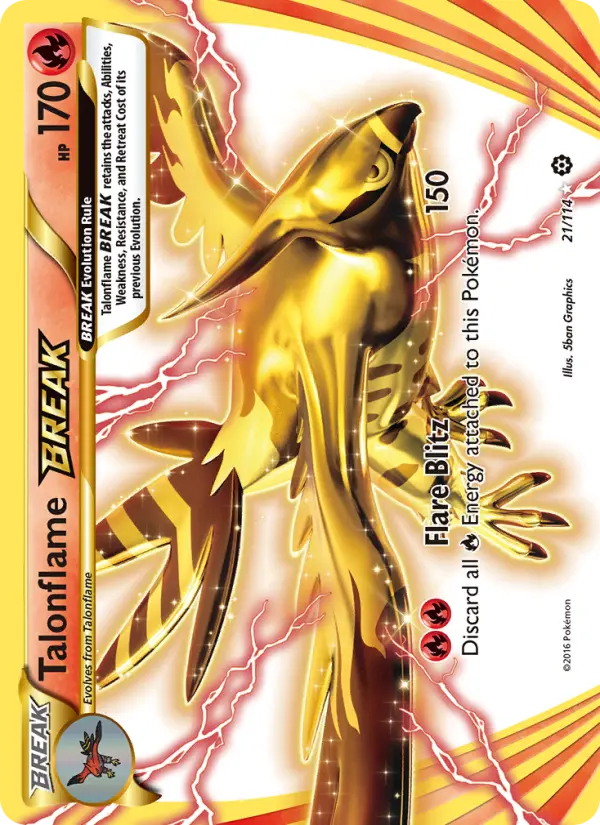 Talonflame BREAK — Steam Siege card #21