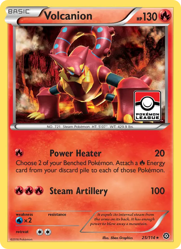 Volcanion — Steam Siege card #25