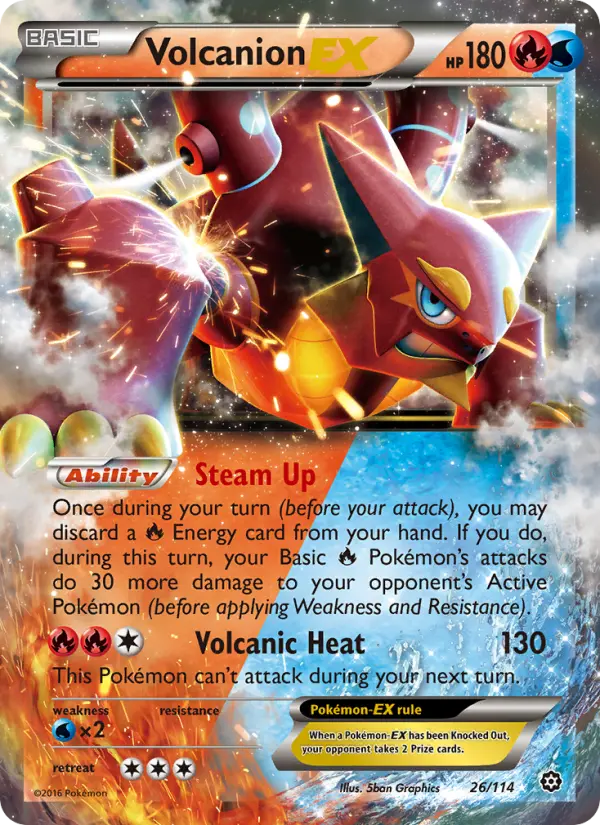 Volcanion EX — Steam Siege card #26