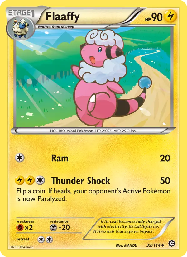 Flaaffy — Steam Siege card #39