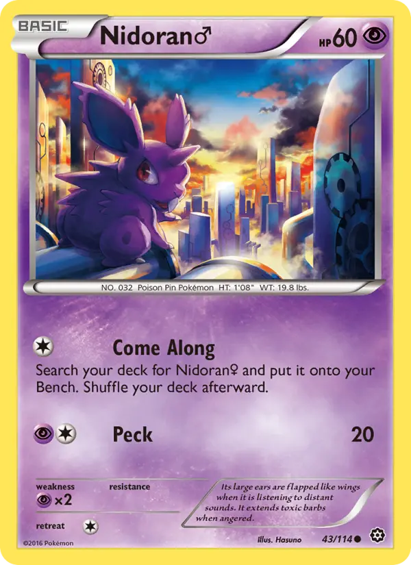 Nidoran♂ — Steam Siege card #43