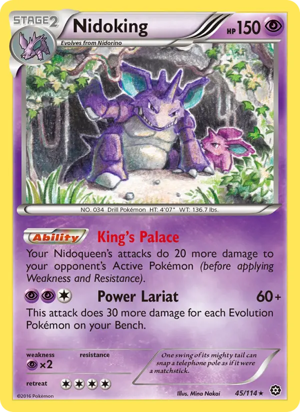 Nidoking — Steam Siege card #45