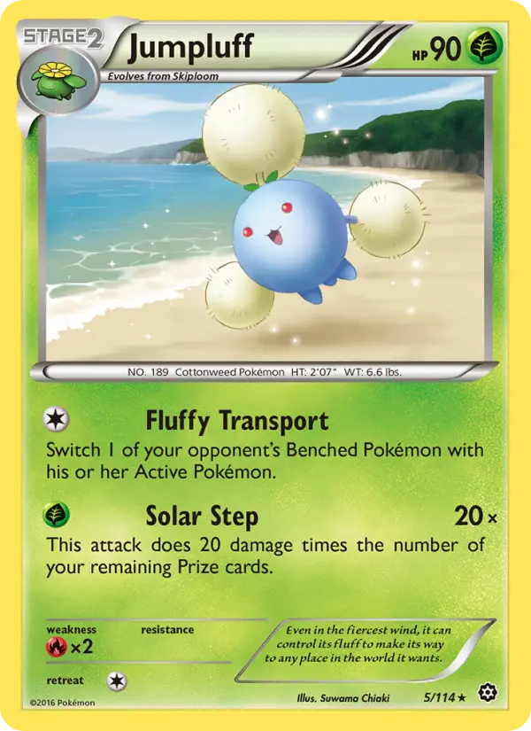 Jumpluff — Steam Siege card #5