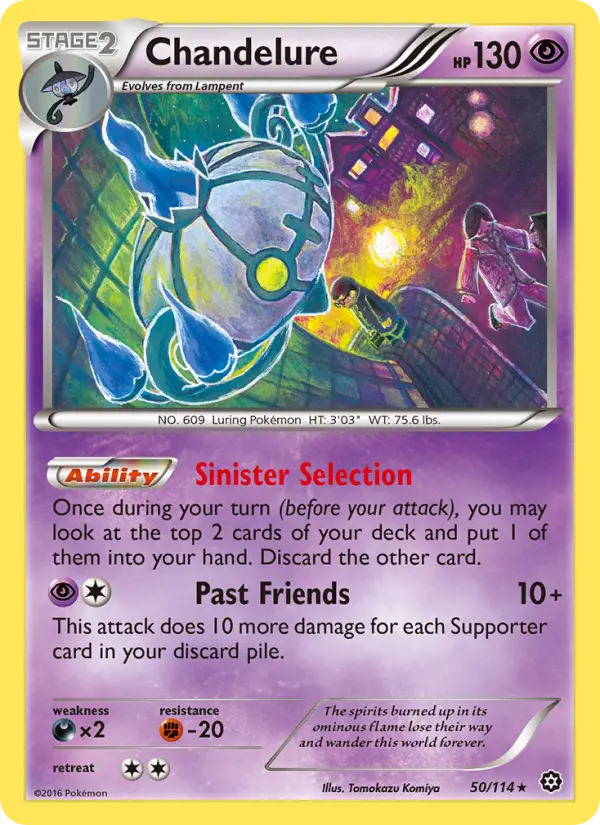 Chandelure — Steam Siege card #50