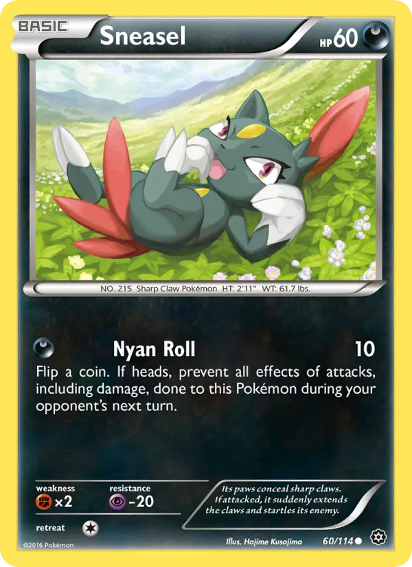 Sneasel — Steam Siege card #60