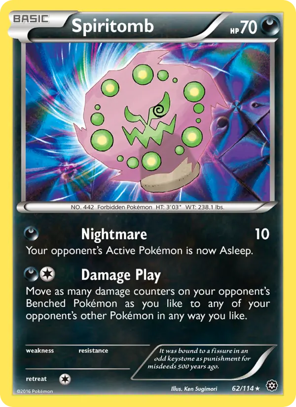 Spiritomb — Steam Siege card #62