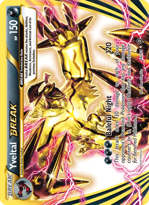 Yveltal BREAK — Steam Siege card #66