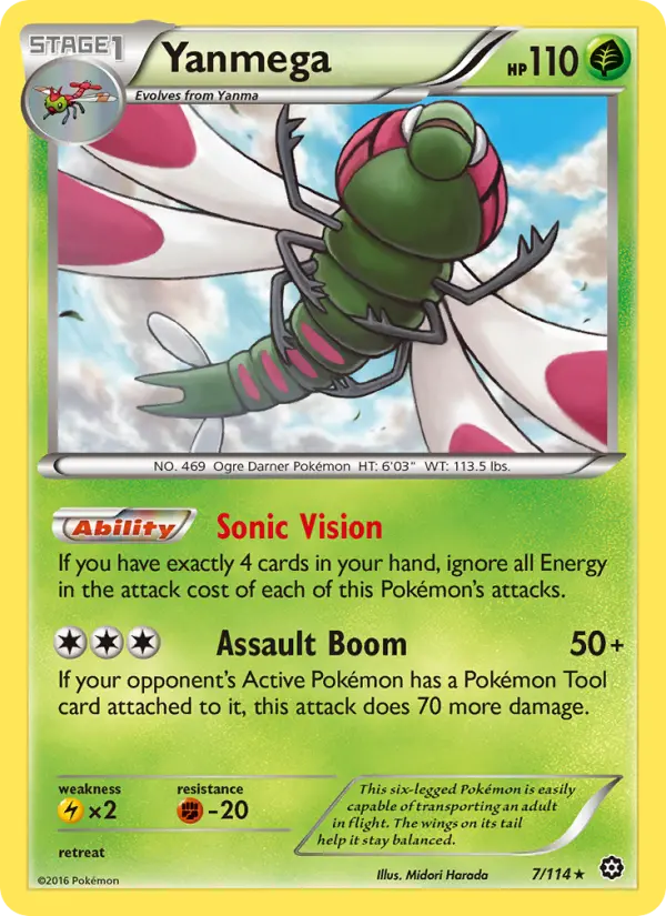 Yanmega — Steam Siege card #7