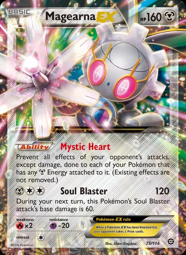 Magearna EX — Steam Siege card #75
