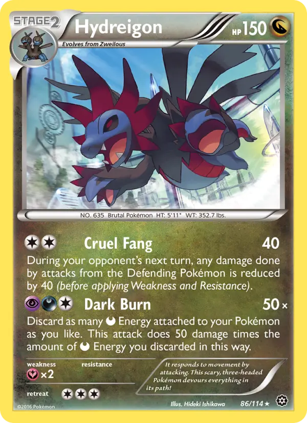 Hydreigon — Steam Siege card #86