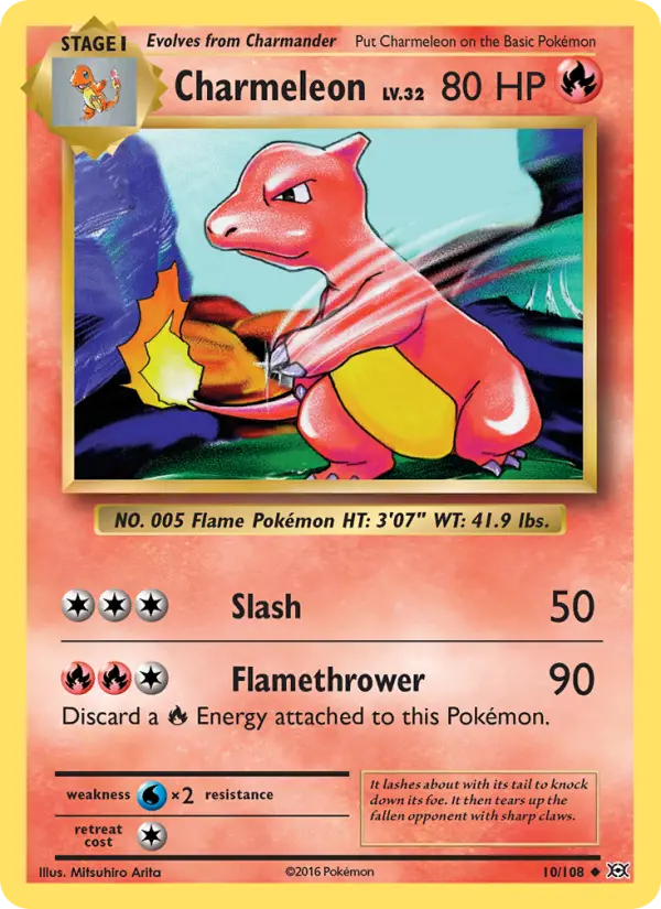 Charmeleon — Evolutions card #10