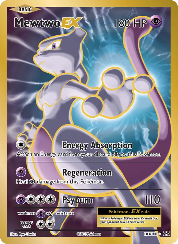Mewtwo EX — Evolutions card #103