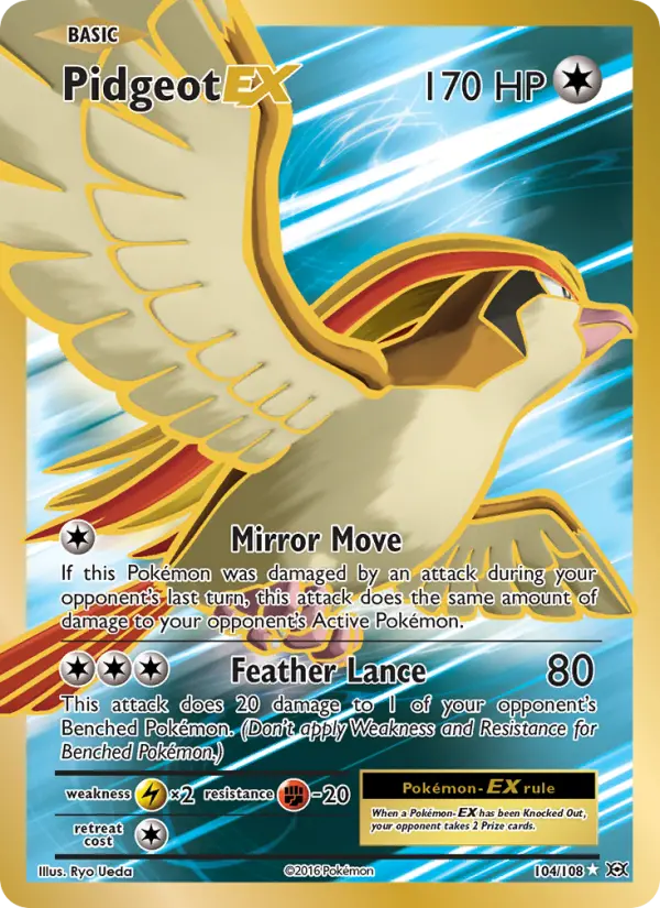 Pidgeot EX — Evolutions card #104