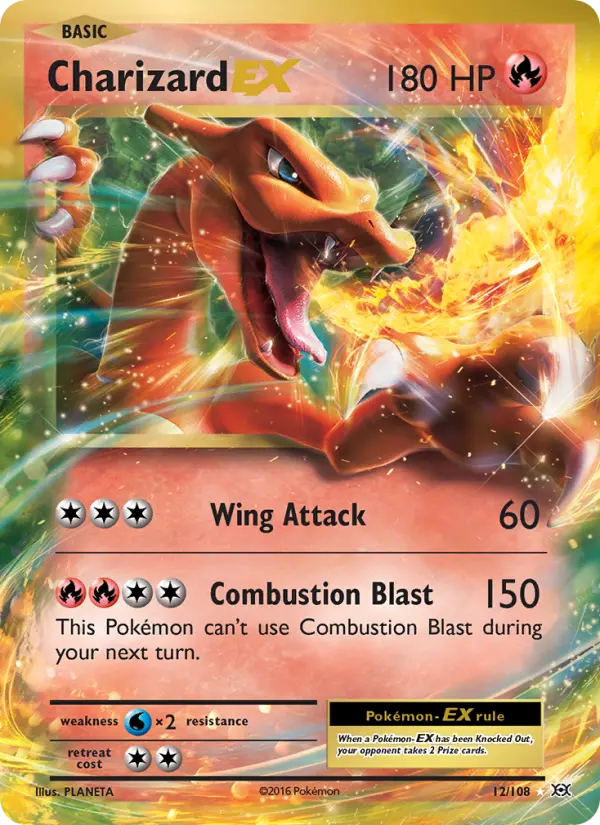 Charizard EX — Evolutions card #12