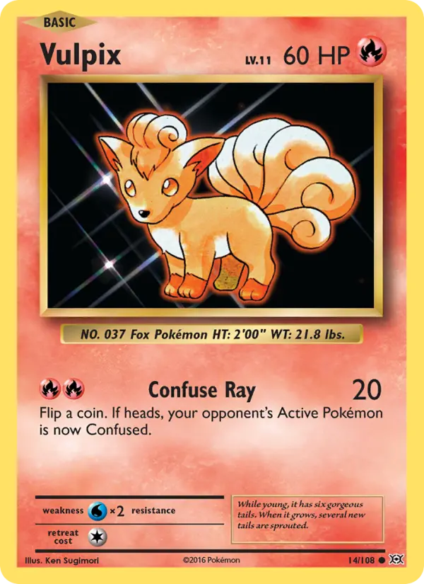 Vulpix — Evolutions card #14