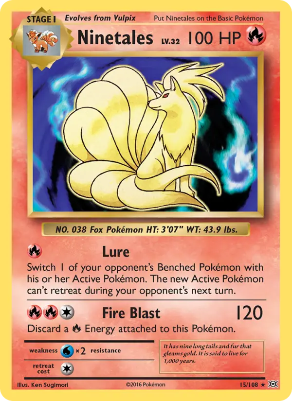 Ninetales — Evolutions card #15