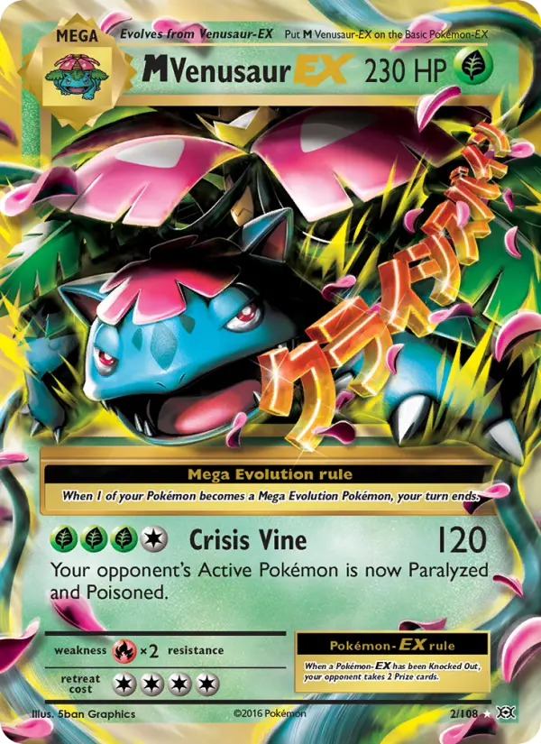 M Venusaur EX — Evolutions card #2