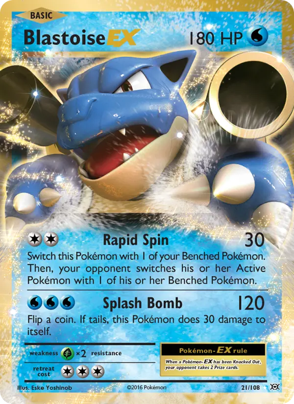 Blastoise EX — Evolutions card #21