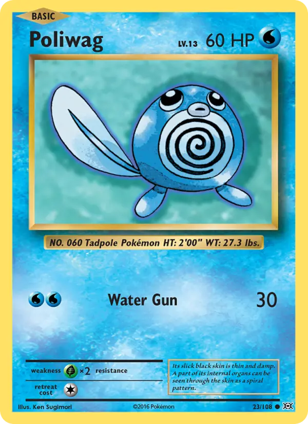 Poliwag — Evolutions card #23