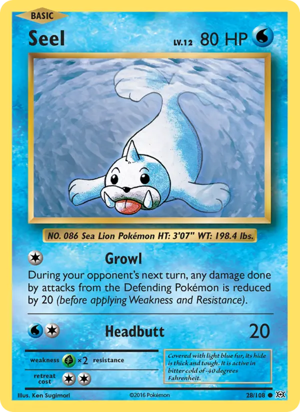 Seel — Evolutions card #28