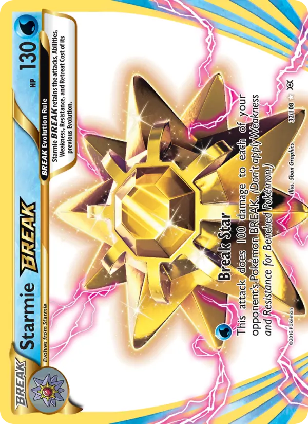 Starmie BREAK — Evolutions card #32