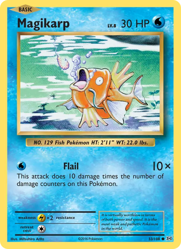 Magikarp — Evolutions card #33