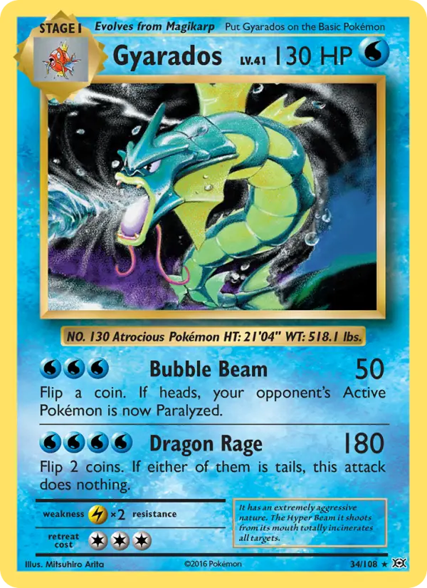Gyarados — Evolutions card #34