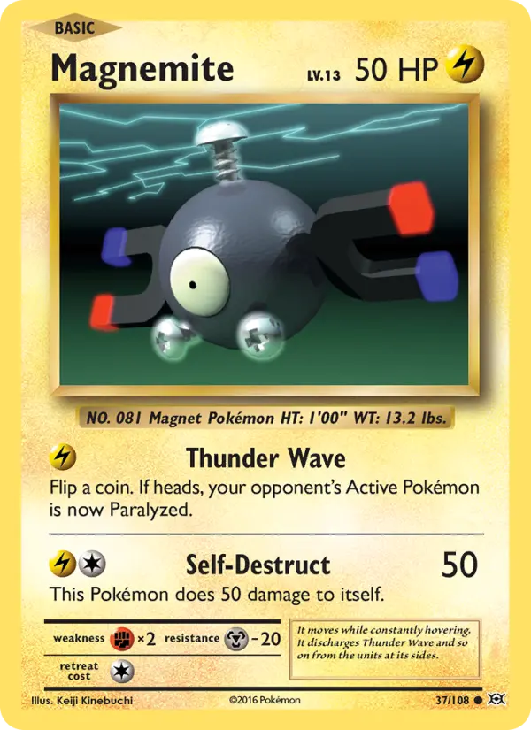 Magnemite — Evolutions card #37