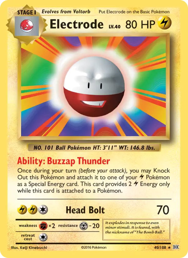 Electrode — Evolutions card #40