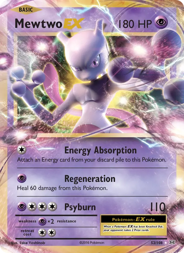 Mewtwo EX — Evolutions card #52