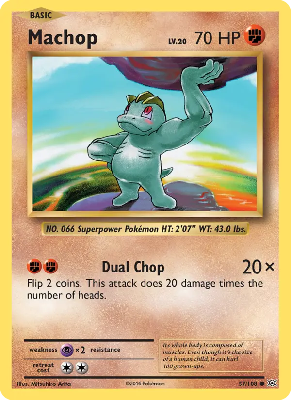 Machop — Evolutions card #57