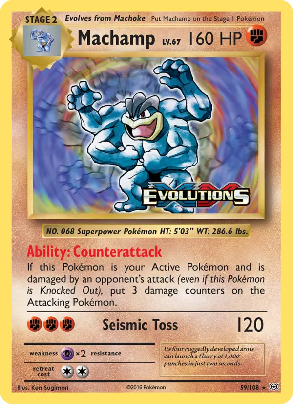 Machamp — Evolutions card #59