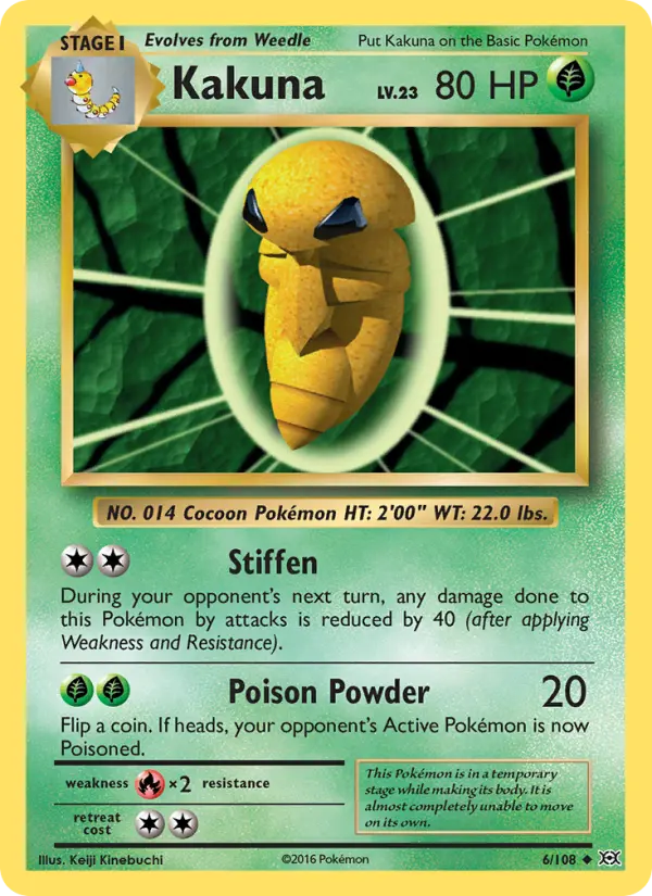 Kakuna — Evolutions card #6