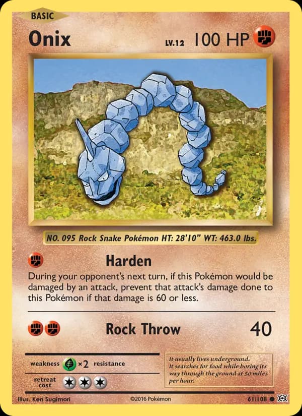 Onix — Evolutions card #61