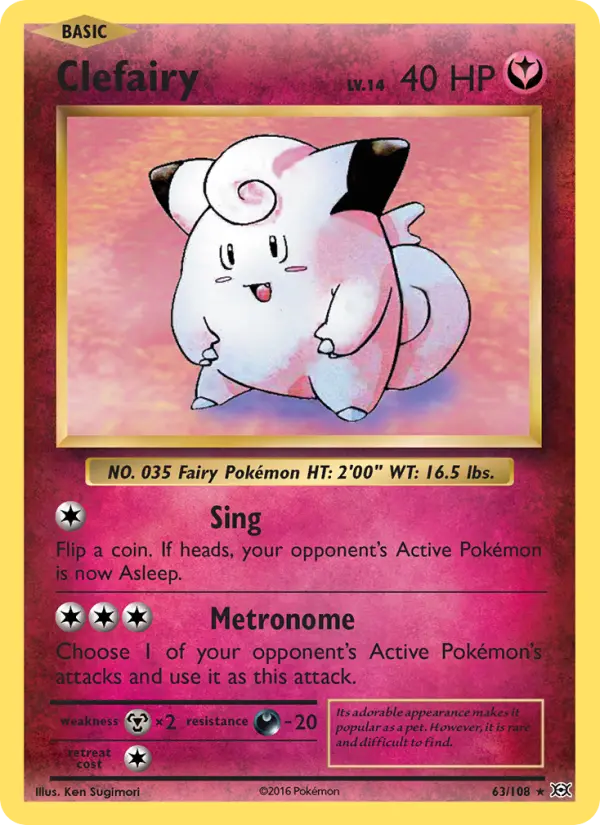 Clefairy — Evolutions card #63