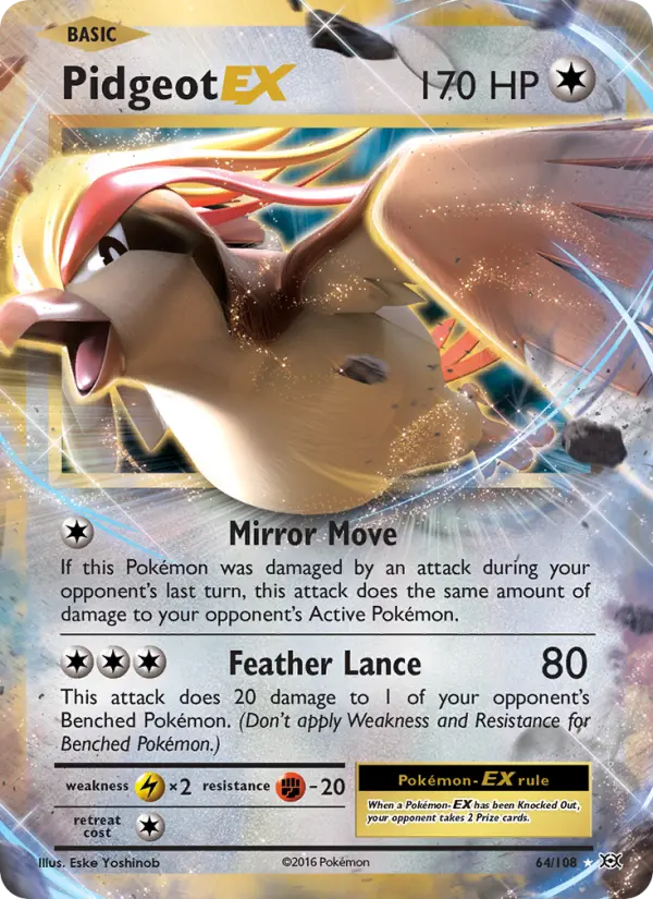 Pidgeot EX — Evolutions card #64
