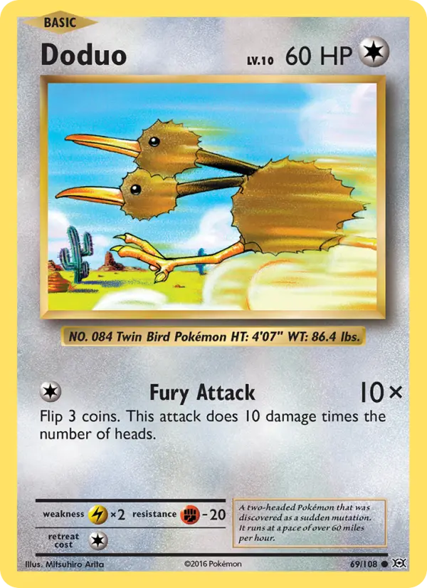 Doduo — Evolutions card #69