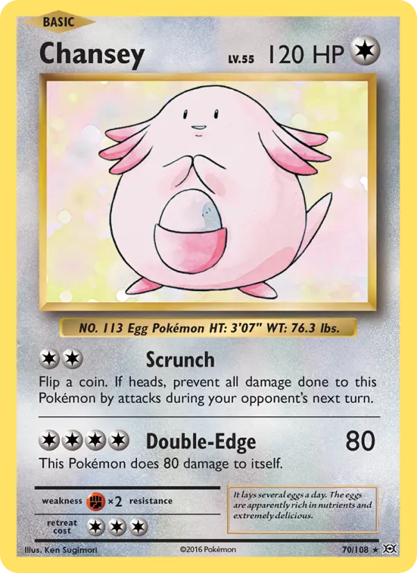 Chansey — Evolutions card #70